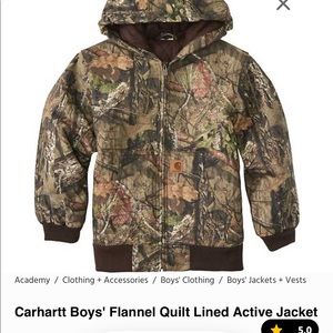 Boys 7-8 small Carhartt Coat